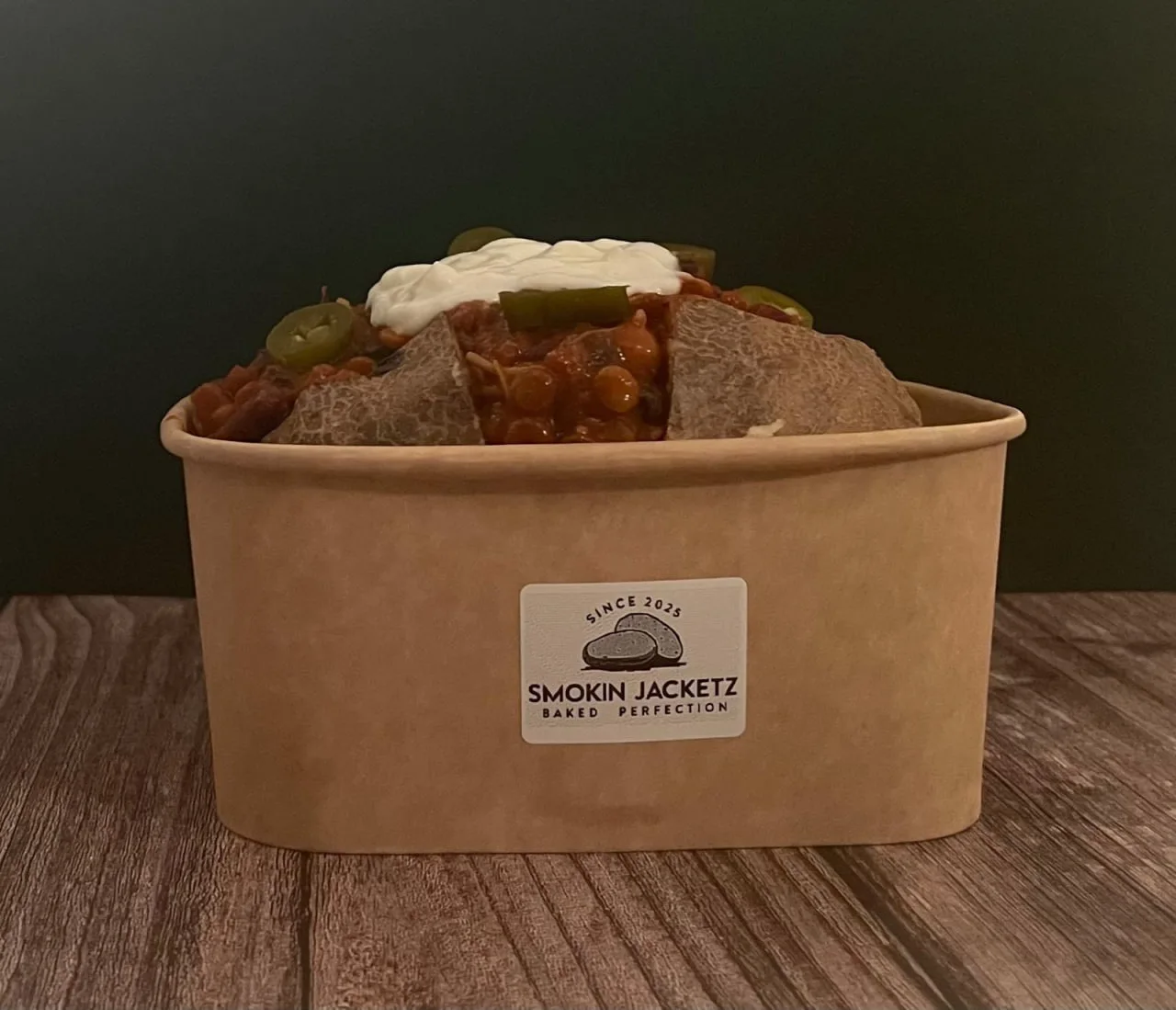 Chilli con Carne jacket potato from Smokin' Jacketz
